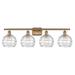 Innovations Lighting Bruno Marashlian Deco Swirl 36 Inch 4 Light Bath Vanity Light - 516-4W-BB-G1213-8-LED