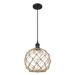 Innovations Lighting Bruno Marashlian Large Farmhouse Rope 10 Inch Mini Pendant - 516-1P-AC-G122-10RW-LED