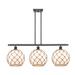 Innovations Lighting Bruno Marashlian Large Farmhouse Rope 36 Inch 3 Light Linear Suspension Light - 516-3I-BB-G122-10RW-LED