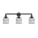 Innovations Lighting Bruno Marashlian Small Bell Cage 31 Inch 3 Light Bath Vanity Light - 205-BK-G52-CE