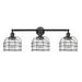 Innovations Lighting Bruno Marashlian Large Bell Cage 34 Inch 3 Light Bath Vanity Light - 205-BK-G73-CE