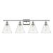 Innovations Lighting Bruno Marashlian Ballston Cone 38 Inch 4 Light Bath Vanity Light - 516-4W-AC-GBC-84