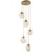 Hammerton Studio Levi Wilson Nebula 24 Inch 5 Light Multi Light Pendant - CHB0069-05-BS-ZA-C01-L3