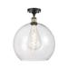 Innovations Lighting Bruno Marashlian Athens 13 Inch 1 Light Semi Flush Mount - 516-1C-AB-G124-14