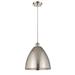 Innovations Lighting Bruno Marashlian Ballston Dome 12 Inch Mini Pendant - 516-1P-BK-GBD-122-LED