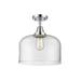 Innovations Lighting Bruno Marashlian Bell 12 Inch 1 Light Flush Mount - 447-1C-BK-G72-L-LED