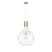 Innovations Lighting Bruno Marashlian Amherst 15 Inch Large Pendant - 492-1S-BK-G582-16