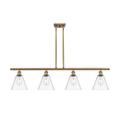 Innovations Lighting Bruno Marashlian Ballston Cone 48 Inch 4 Light Linear Suspension Light - 516-4I-PC-GBC-81