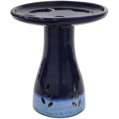 Sunnydaze Classic Outdoor Ceramic Bird Bath - UV/Frost Resistant