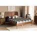 Baxton Studio Kassidy Classic and Traditional Walnut Brown Finished Wood Full Size Platform Bed - Wholesale Interiors MG0063-Walnut-Full