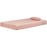 Sierra Sleep iKidz Pink Twin Mattress and Pillow 2/CN - Ashley Furniture M65911