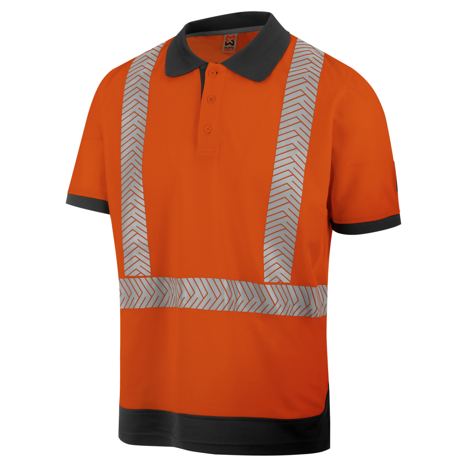 Polo de travail haute-visibilité orange fluo Würth MODYF