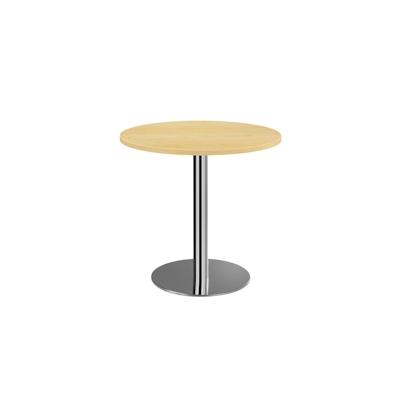 Lüllmann Säulentisch - rund - 750 x Ø 1000 mm - chrom/ahorn 338533 Image