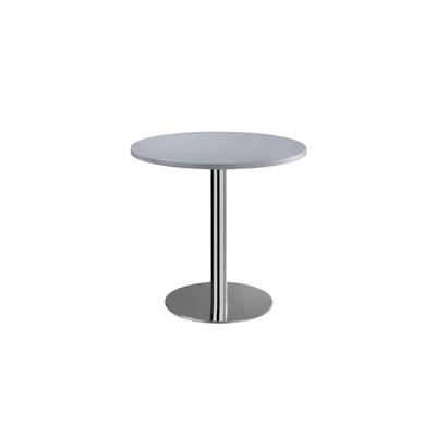 Lüllmann Säulentisch - rund - 750 x Ø 1000 mm - chrom/lichtgrau 338530 Image