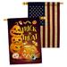 Breeze Decor Spooky Sweet 2-Sided Polyester 40 x 28 in. House Flag in Black/Orange | 40 H x 28 W in | Wayfair BD-HO-HP-112088-IP-BOAA-D-US20-BD