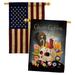 Breeze Decor Ghosts Goblins & Goodies 2-Sided Polyester 40 x 28 in. House Flag in Black/Brown | 40 H x 28 W in | Wayfair