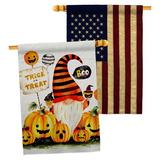 Breeze Decor 40 x 28 ft. House Flag in Gray/Orange | 40 H x 28 W in | Wayfair BD-BG-HP-104145-IP-BOAA-D-US21-BD