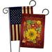 Breeze Decor Welcome Friends 2-Sided Polyester 18.5 x 13 in. Garden Flag in Brown/Red | 18.5 H x 13 W in | Wayfair