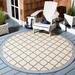 White 0.19 in Area Rug - Charlton Home® Adler Geometric Beige Indoor/Outdoor Area Rug Polypropylene | 0.19 D in | Wayfair