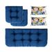 Red Barrel Studio® Cassella Outdoor U-Shape Loveseat Cushion Set Of 5 Polyester in Blue | 5 H in | Wayfair 2F266F84EC87419D8713557F70AE616B