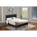 Rosdorf Park Centralhatchee Tufted Standard Bed Upholstered/Faux leather in Black | 54.9 H x 78 W x 84.72 D in | Wayfair