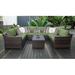 Red Barrel Studio® 9 Piece Rattan Sectional Seating Group w/ Cushions Synthetic Wicker/All - Weather Wicker/Wicker/Rattan in Black/Brown | Outdoor Furniture | Wayfair