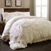 Ophelia & Co. Noren Microfiber Traditional Comforter Set Polyester/Polyfill/Microfiber in White | King Comforter + 2 King Shams | Wayfair