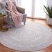 Gray 30 x 0.43 in Area Rug - Ophelia & Co. Nuss Oriental Ivory/Silver Area Rug, Polypropylene | 30 W x 0.43 D in | Wayfair