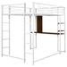 Mason & Marbles Metal High Loft Bed w/ Desk Wood/Metal in White, Size 72.0 H x 42.0 W in | Wayfair 532DAB4C03804B76A5E6022B847DEACE