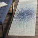 Blue/White 2'2" x 15' Area Rug - Wrought Studio™ Faustina Abstract Royal/Ivory Area Rug | Wayfair 5A774D3E94B64D14BB850789539D3A8F