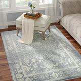 White 61 x 0.75 in Area Rug - Ophelia & Co. Nuss Oriental Slate/Ivory Area Rug | 61 W x 0.75 D in | Wayfair C44E97FD27C34FDF9FCB25A3ED587271