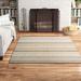 Brown/Gray 24 x 0.03 in Area Rug - Breakwater Bay Sania Striped Champagne Taupe Indoor Outdoor Area Rug, Polypropylene | 24 W x 0.03 D in | Wayfair