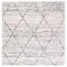 White 36 x 1.97 in Area Rug - Sand & Stable™ Western Geometric Gray/Ivory Area Rug Polypropylene | 36 W x 1.97 D in | Wayfair