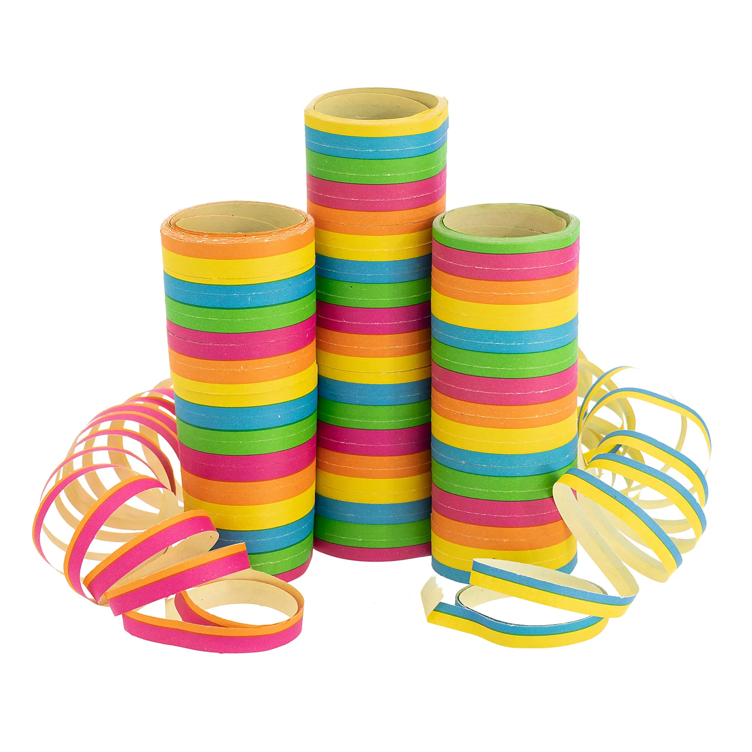Serpentins "Party", 3 rouleaux de 4 m