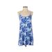 H&M Casual Dress - Slip dress: Blue Print Dresses - Women's Size 4