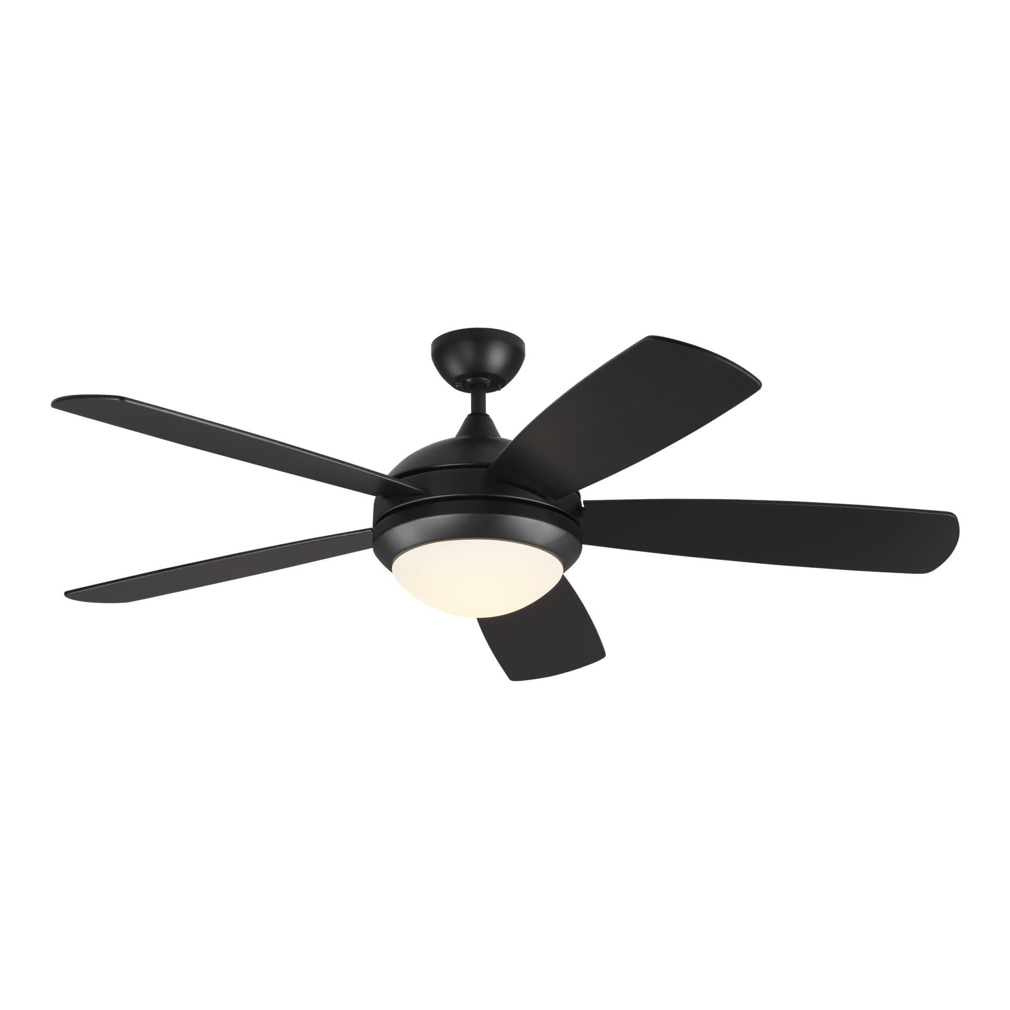 Generation Lighting Discus Classic Smart 52 Inch Ceiling Fan with Light Kit - 5DISM52MBKD
