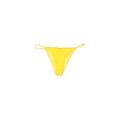 Zaful Swimsuit Bottoms: Yellow Print Swimwear - Women's Size 6