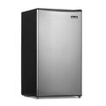 Newair 3.3 Cu. Ft. Compact Mini Refrigerator w/ Freezer, Can Dispenser Stainless Steel in Gray | 33.86 H x 18.58 W x 17.72 D in | Wayfair