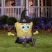 Gemmy Industries Spongebob as Witch Inflatable Polyester in Black/Yellow | 48.03 H x 23.62 W x 37.8 D in | Wayfair G-225499
