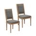 One Allium Way® Haile Linen Side Chair Upholstered/Fabric in Gray | 39.5 H x 20.2 W x 22.75 D in | Wayfair CA5AC27695E94492896389CEAB69D441