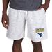 Men's Concepts Sport White/Charcoal West Virginia Mountaineers Alley Fleece Shorts