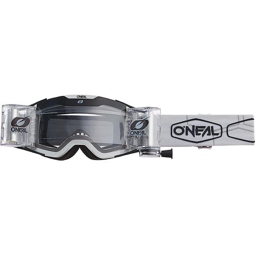 Oneal B-30 Hexx V.22 Roll Off Motocross Brille, weiss