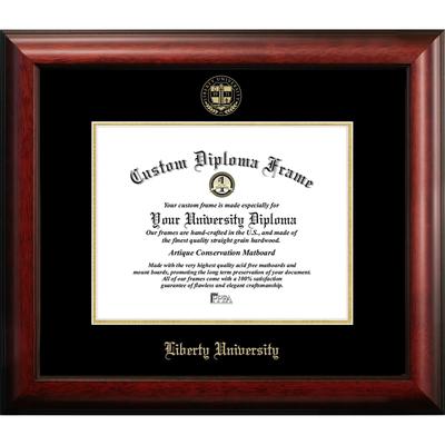 Liberty University 11w x 8.5h Gold Embossed Diploma Frame