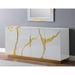 Best Master Furniture 66-Inch Lacquer 4-Door Sideboard