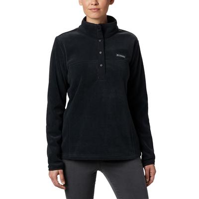 Columbia Women's Benton Springs Half-Snap Pullover (Size XL) Black, Polyester