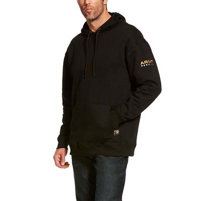 Ariat Men's Rebar Workman Hoodie (Size XXXXL) Black, Cotton,Polyester