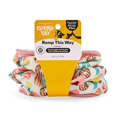 EveryYay Romp This Way Sweet-Print Ferret Tunnel, 14" L X 5" W X 5" H