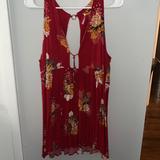 Free People Dresses | Free People Red Floral Dress | Color: Red | Size: M