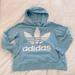 Adidas Tops | Adidas Hoodie | Color: Blue/White | Size: L