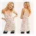 Free People Dresses | Free People Night Shimmers White Sequin Dress | Color: Tan/White | Size: 8